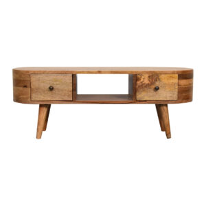 navilia Mini Rounded TV Stand – Compact Media Console